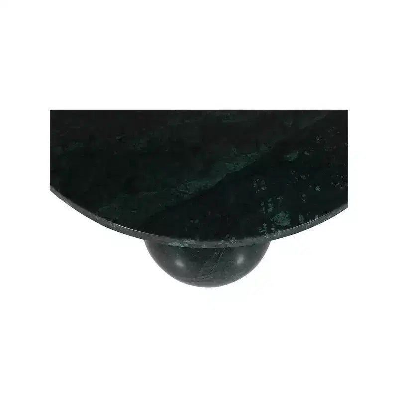 Tavolino rotondo in marmo con gambe a sfera, multicolore, 4 posti