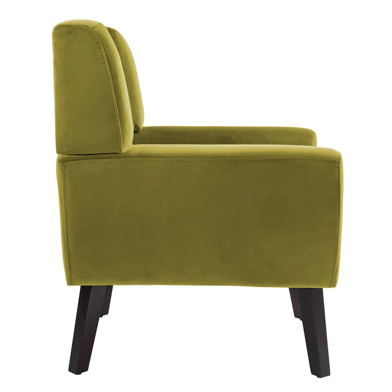 Set di 2 Poltrone Accent in Velluto per Soggiorno, Poltrona Imbottita