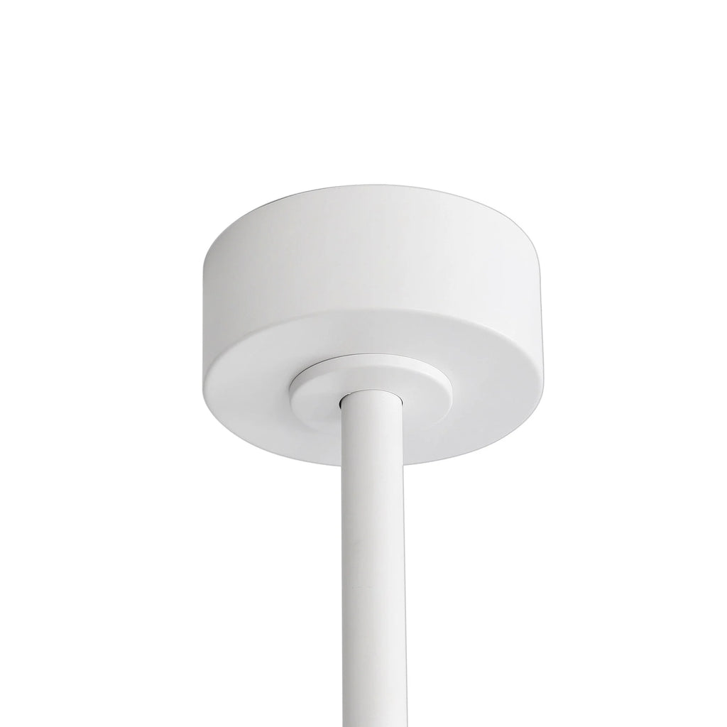 Ventilatore da soffitto nero da 65 pollici con 8 pale, LED, luce e telecomando