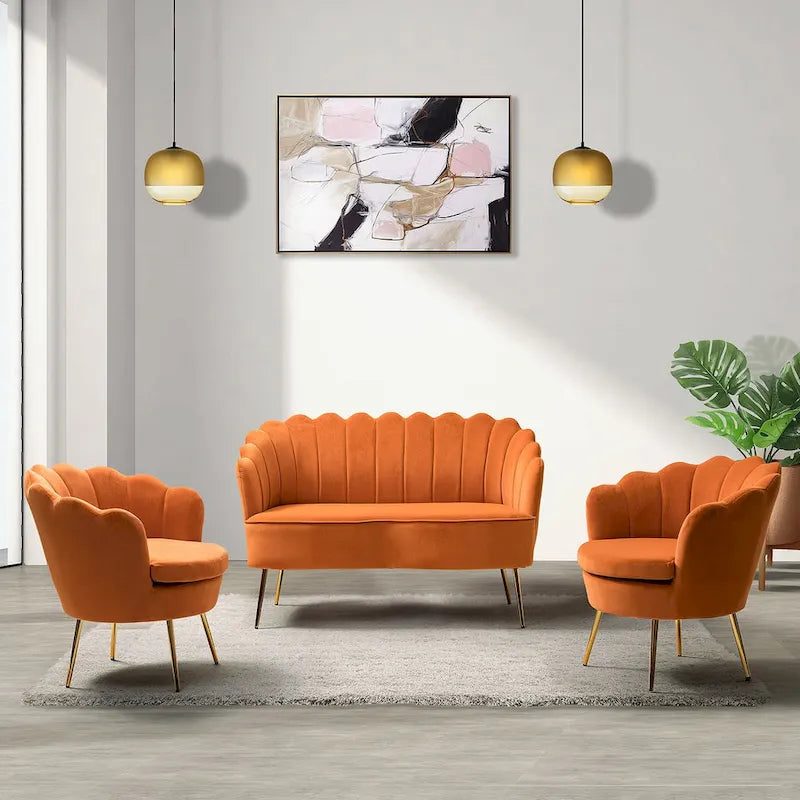 Set da soggiorno Xabier da 52 pollici, 3 pezzi, di HULALA HOME