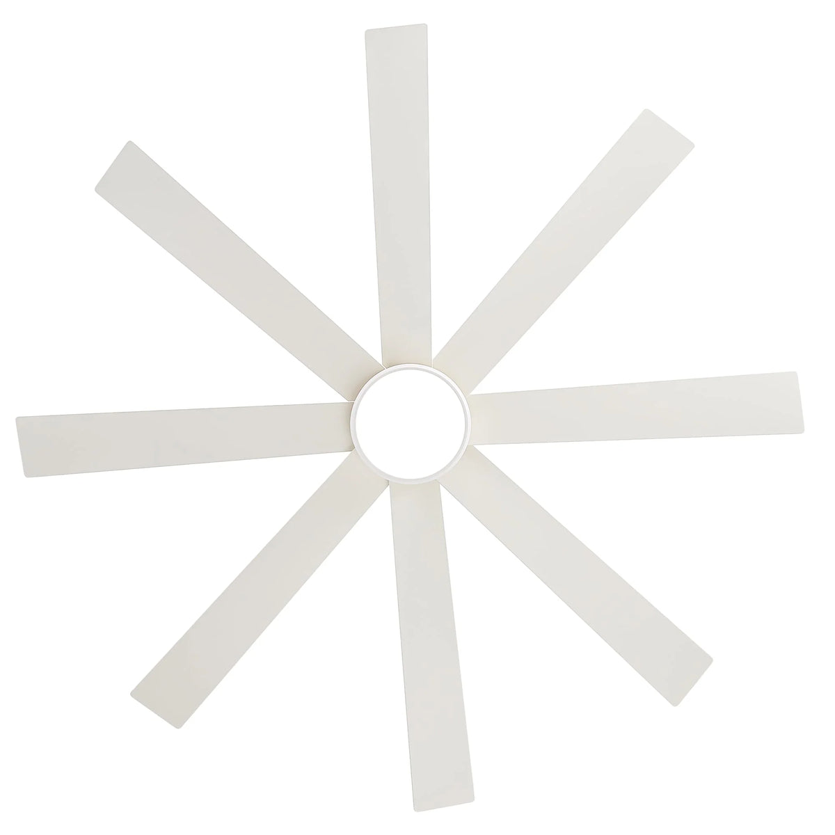 Ventilatore da soffitto nero da 65 pollici con 8 pale, LED, luce e telecomando